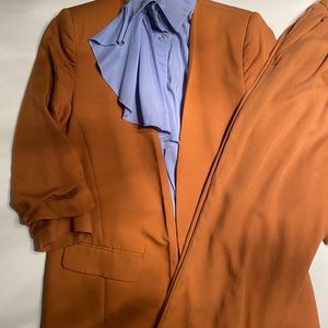 Suits pants small Zara caramel brown orange.